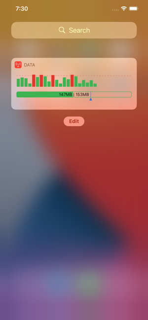 ‎Data Widget - 3g/4g/5g data Screenshot