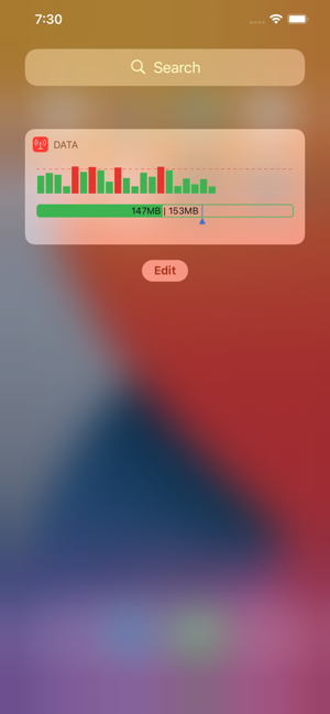 Data Widget - 3g/4g/5g data Screenshot