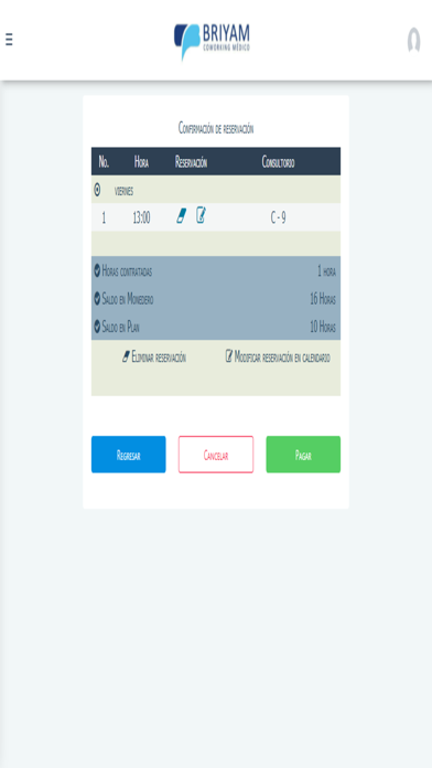 Briyam Coworking Medico Screenshot