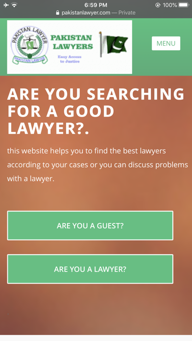 Pakistan Lawyer Screenshot