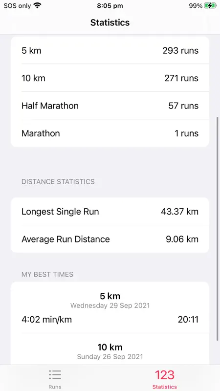 My Run Stats screenshot 5 of 8
