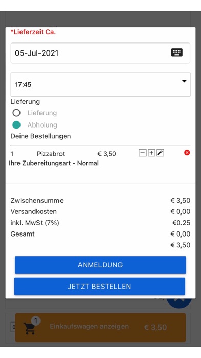 Adler Pizza Screenshot