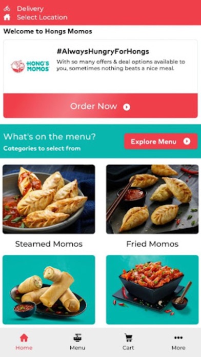 Hong's Momos Order Online Screenshot