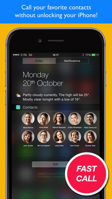 Screenshot #1 for Favorite Contacts Widget quike