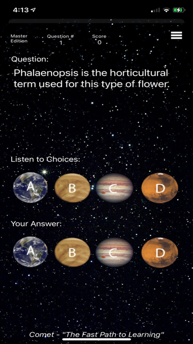 Master - Comet Spelling Screenshot