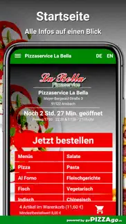 pizzaservice la bella ansbach iphone screenshot 2