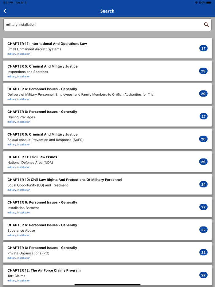 Military Commander and The Law