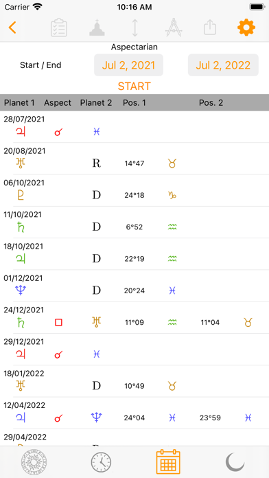 Olympia Astrology Screenshot