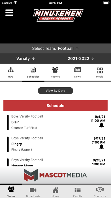 Newark Academy Athletics Screenshot