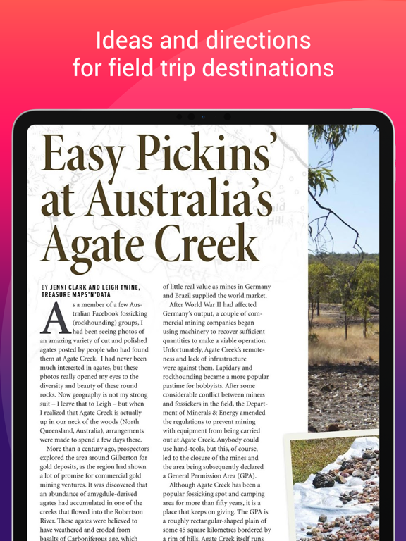 Rock & Gem Magazine iPad screenshot 4 - Lifestyle app