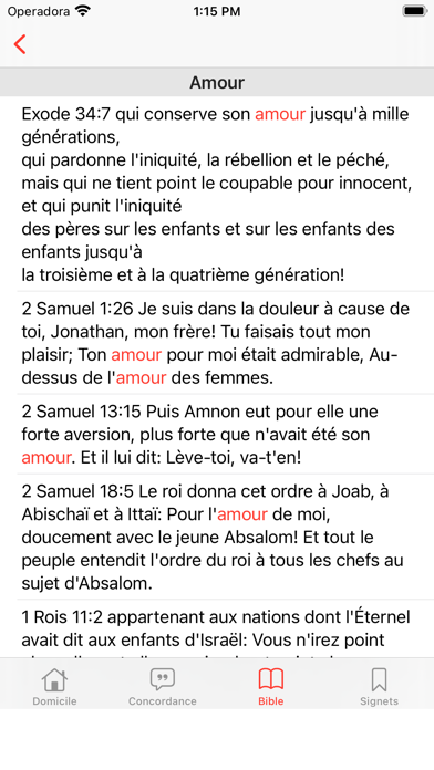 Concordance Biblique Screenshot