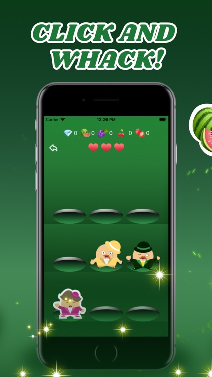 Whack-a-mole: hit green men