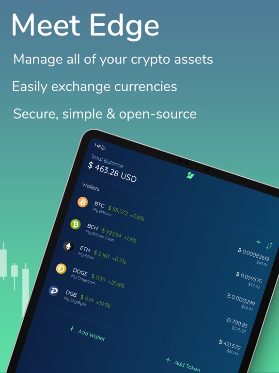 Edge - Crypto & Bitcoin Wallet screenshot