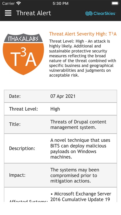 ClearSkies Mobile App screenshot-3