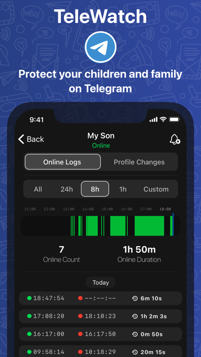 TeleWatch tracker for Telegramのおすすめ画像1