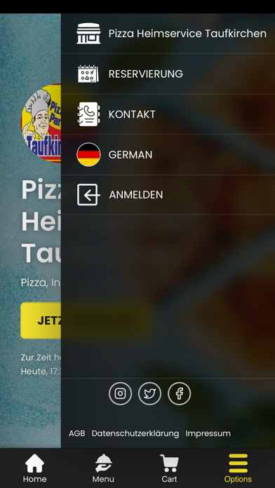 Pizza Heimservice Taufkirchen Screenshot
