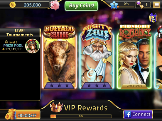 Buffalo Bonus Casino iPad app afbeelding 1