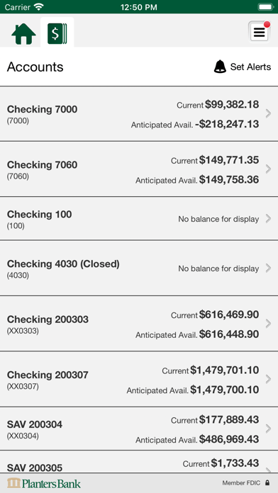 Planters Bank Business Mobile Screenshot
