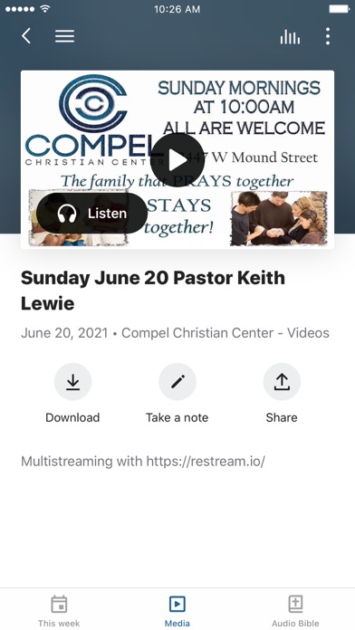 Compel Christian Center Screenshot