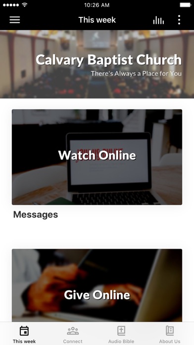 Calvary Baptist Radford iPhone screenshot 1 - Education app