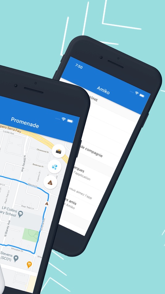 #2. Amiko - Dog walk tracker (iOS) 由: Foxtastic SRL