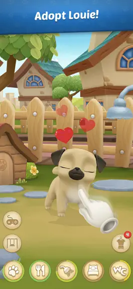 Game screenshot My Virtual Pet Dog: Pug Louie mod apk