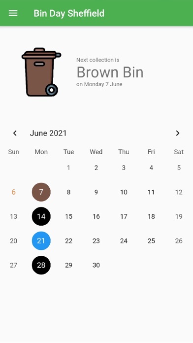 Bin Day Sheffield Screenshot