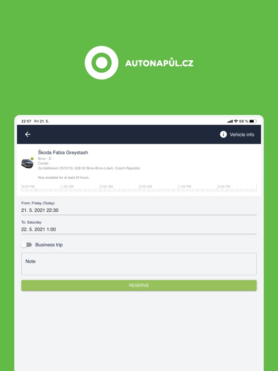 Autonapůl (carsharing) screenshot-3