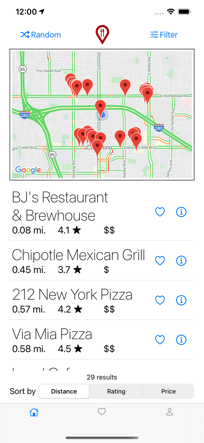 uPick - Food Suggestions