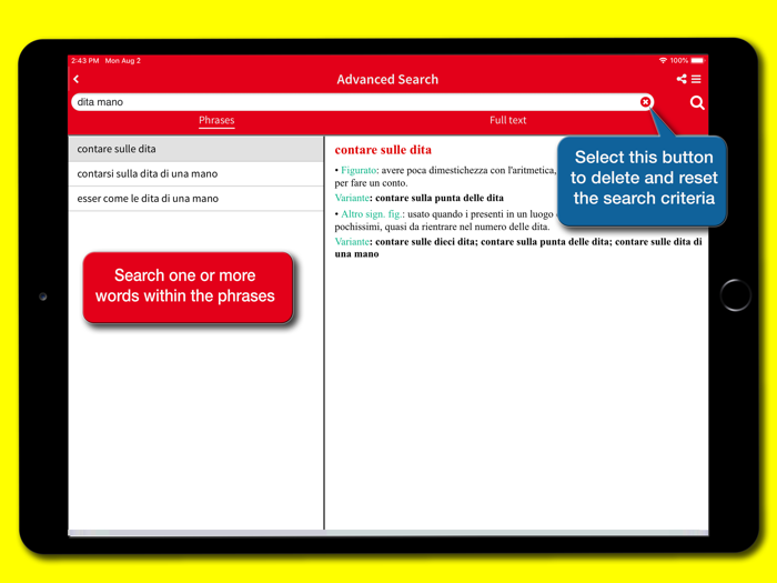 Dizionario Modi di dire