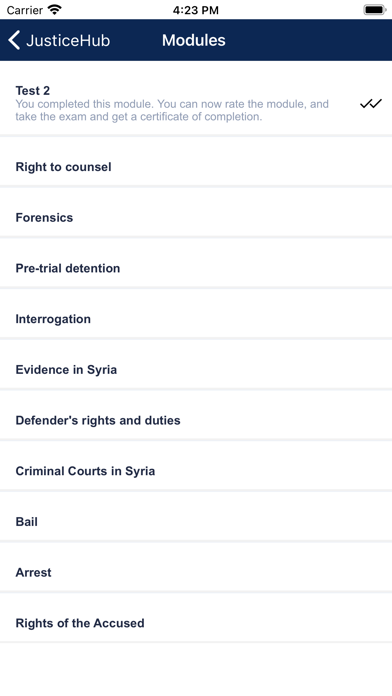 JusticeHub Screenshot