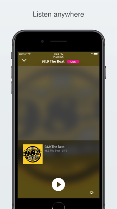 98.9 The Beat Screenshot