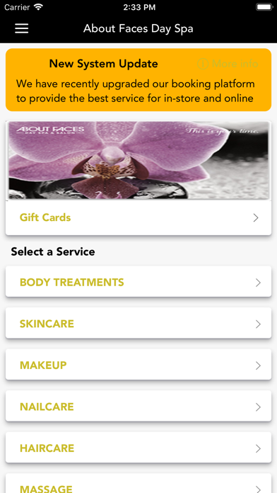 About Faces Day Spa & Salon Screenshot