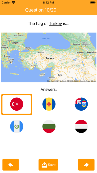 Screenshot #3 pour Flags Quiz PRO with Maps
