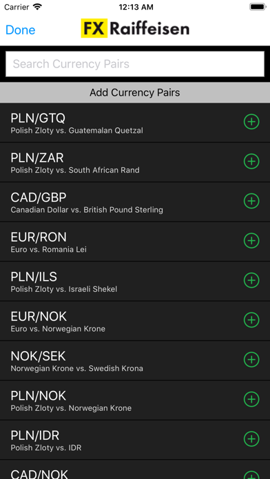 FX Raiffeisen Screenshot