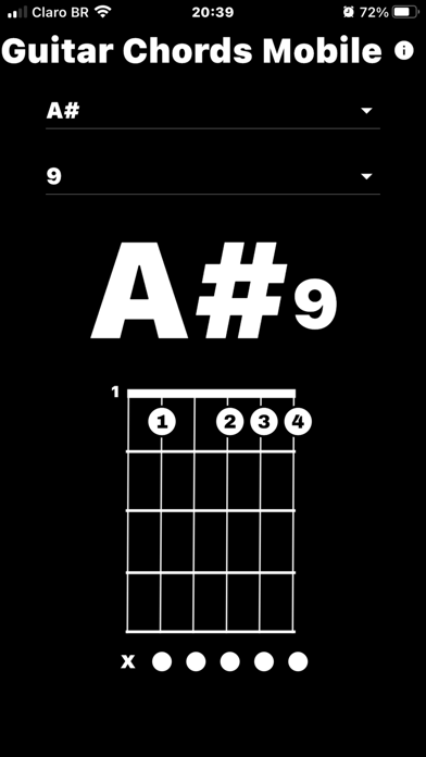Guitar Chords Mobile App Screenshot