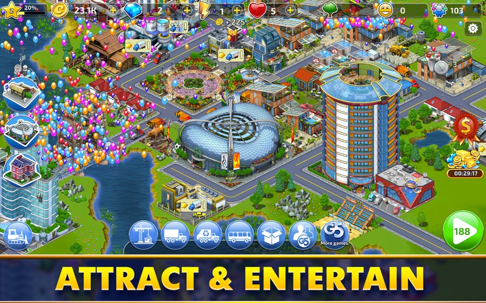#4. Mayor Match: Build a Town Game (macOS) 由: G5 Entertainment AB