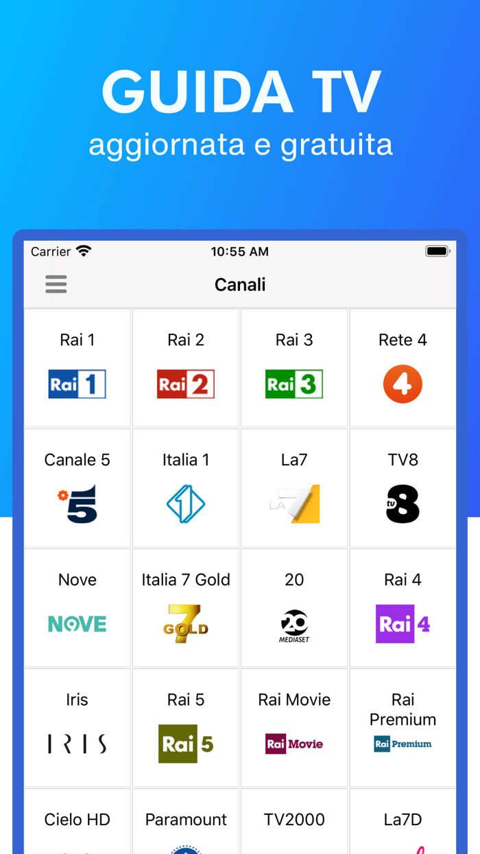 Oggi in TV - guida tv