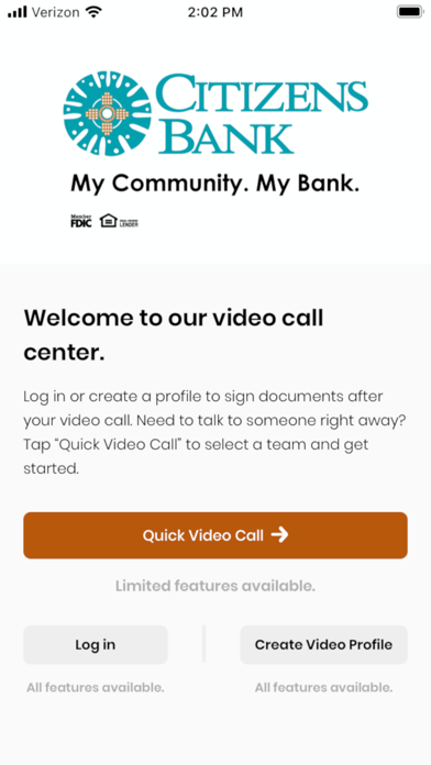 Citizens Bank LC Video Banking Screenshot