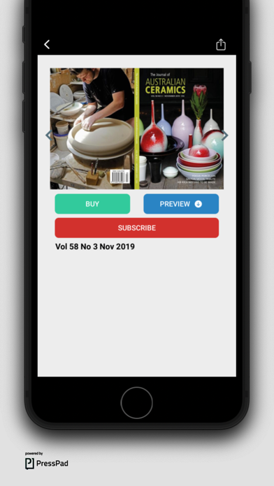 Journal of Australian Ceramics Screenshot