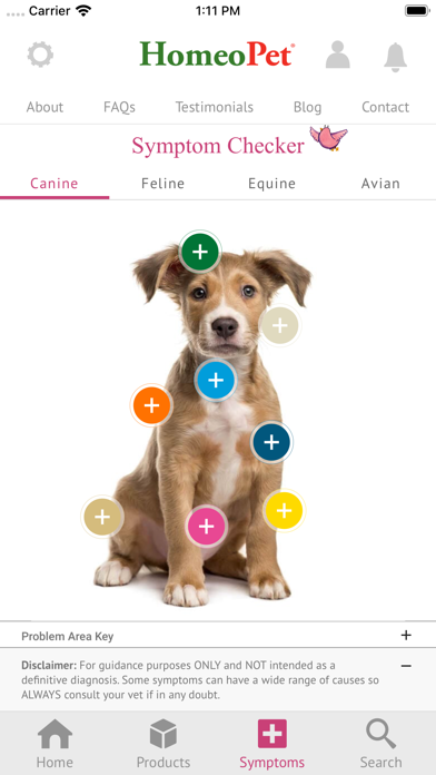 HomeoPet Natural Pet Care App Screenshot