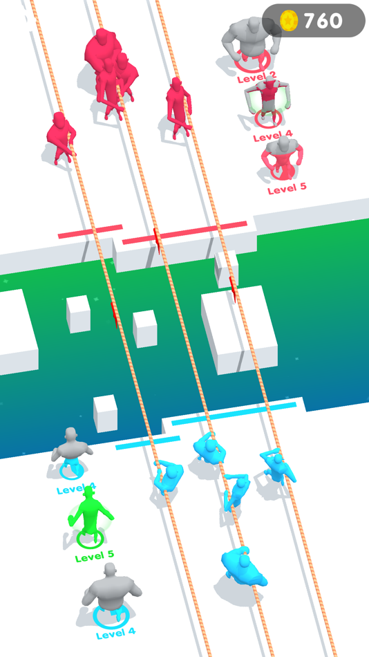 #3. Tug Of War: Merge 4D (iOS) 来自: Volodymyr Delinskyi