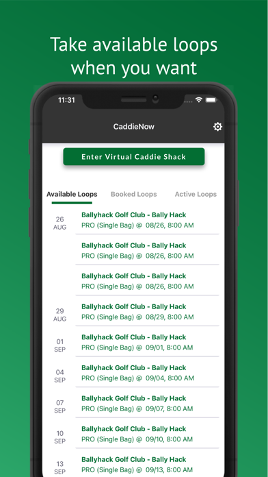 CaddieNow Screenshot