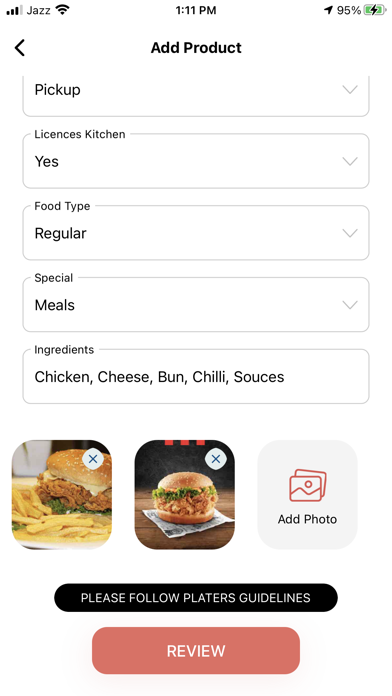 Platers - Homemade Food Screenshot