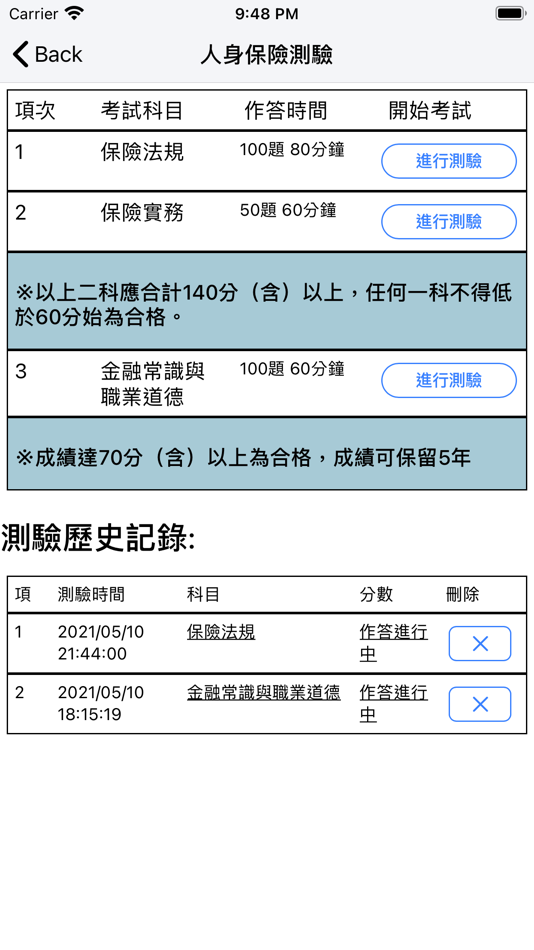 #3. 保險營業員題庫練習 (iOS) By: Shuhao Hu