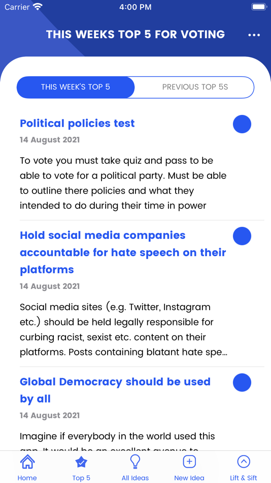 #3. Global Democracy (iOS) 由: William Piper