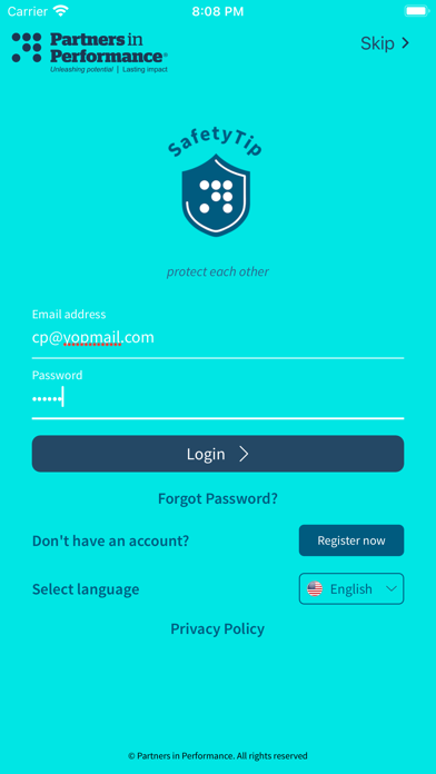 SafetyTip Screenshot