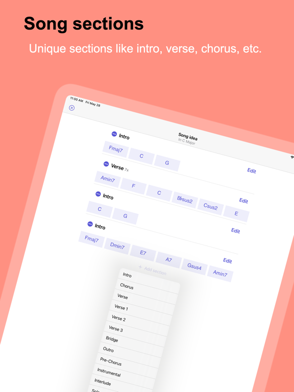 Screenshot #4 pour KeyChords - Song Maker