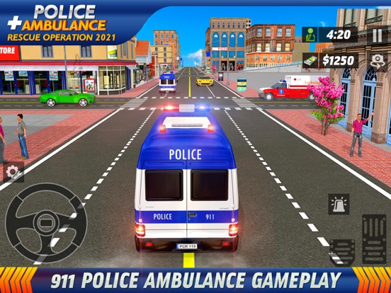 Police Ambulance Driving Games screenshot 2