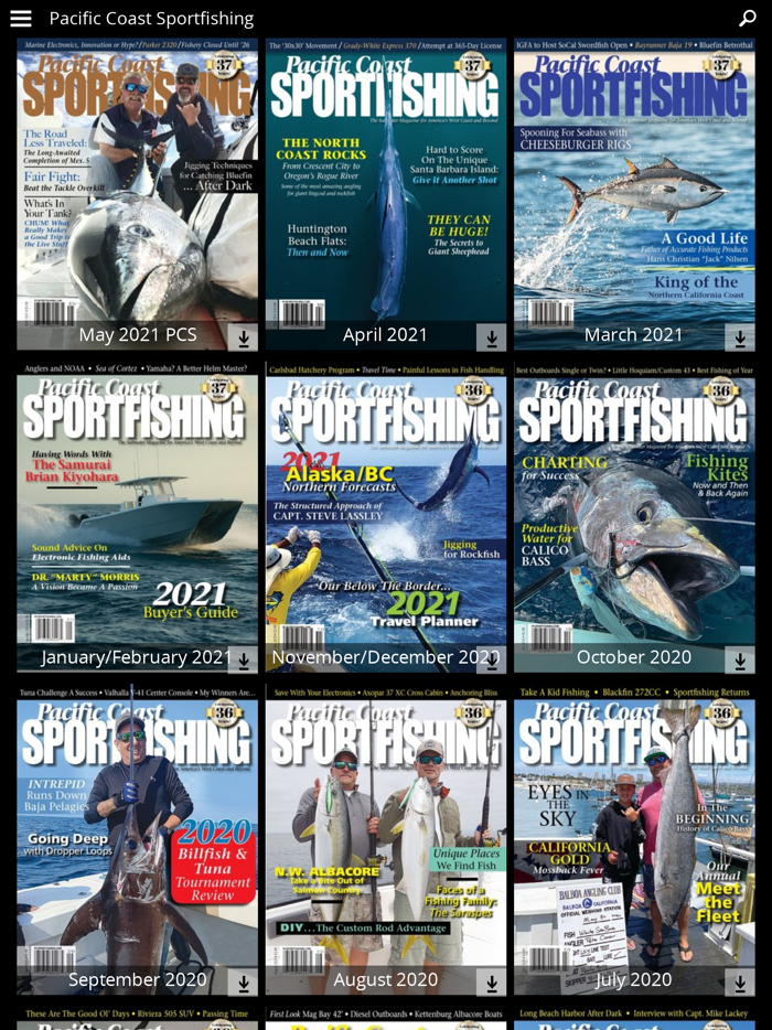 Pacific Coast Sportfishing Mag